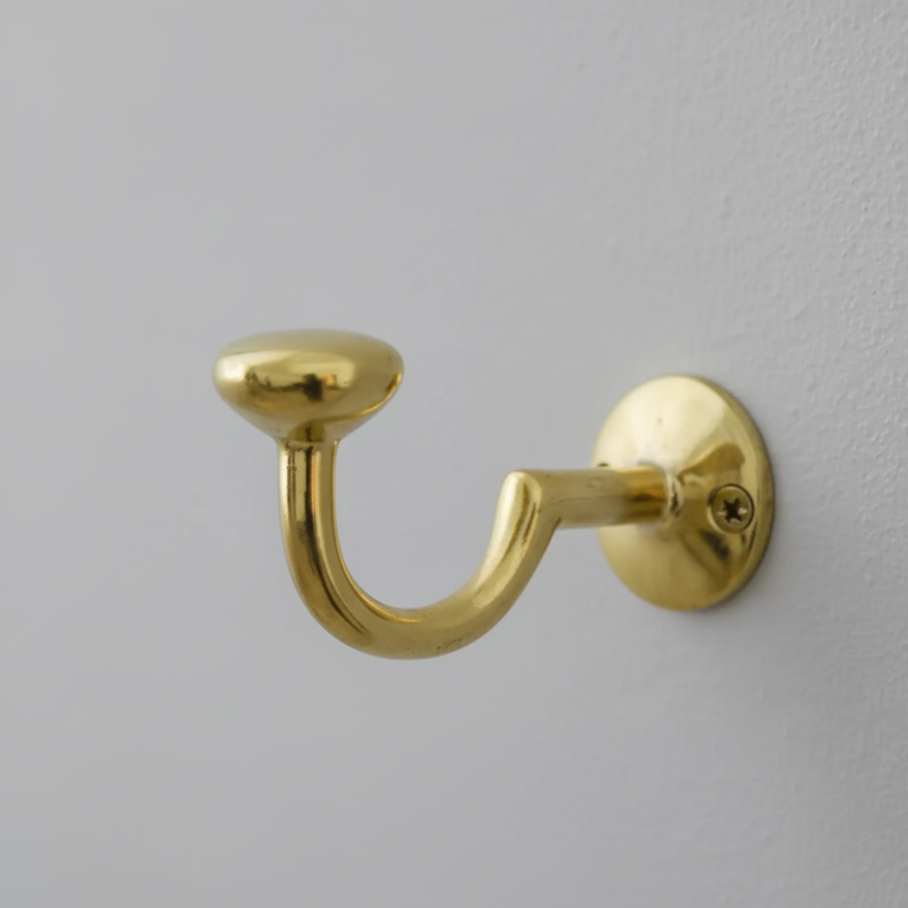 Solid Brass Wall Hook Gold Coat Hanger for Entryway & Bath Arcuros