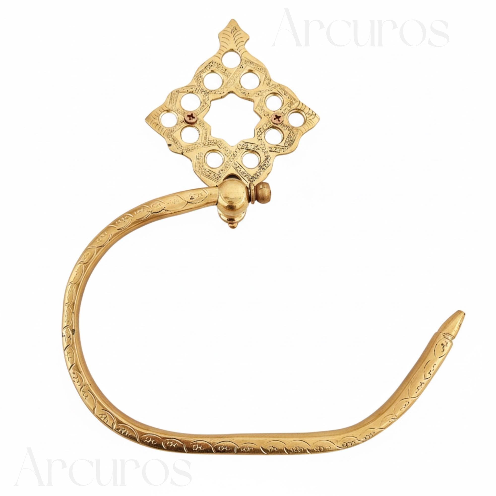 Brass Toilet Paper Holder | Vintage Wall Towel Holder | Bathroom Accessories Arcuros