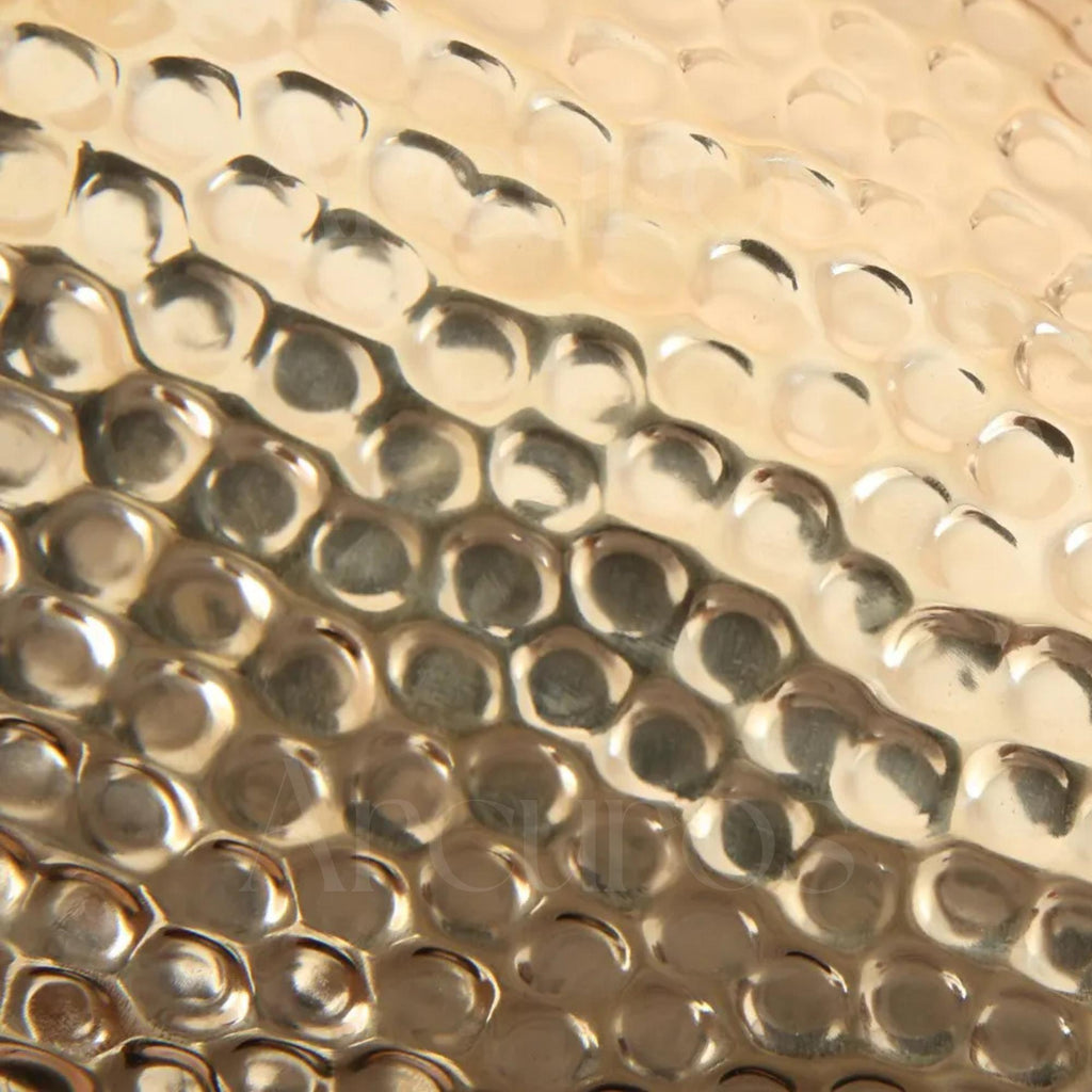 Handmade Hammered brass bathroom trash can Arcuros