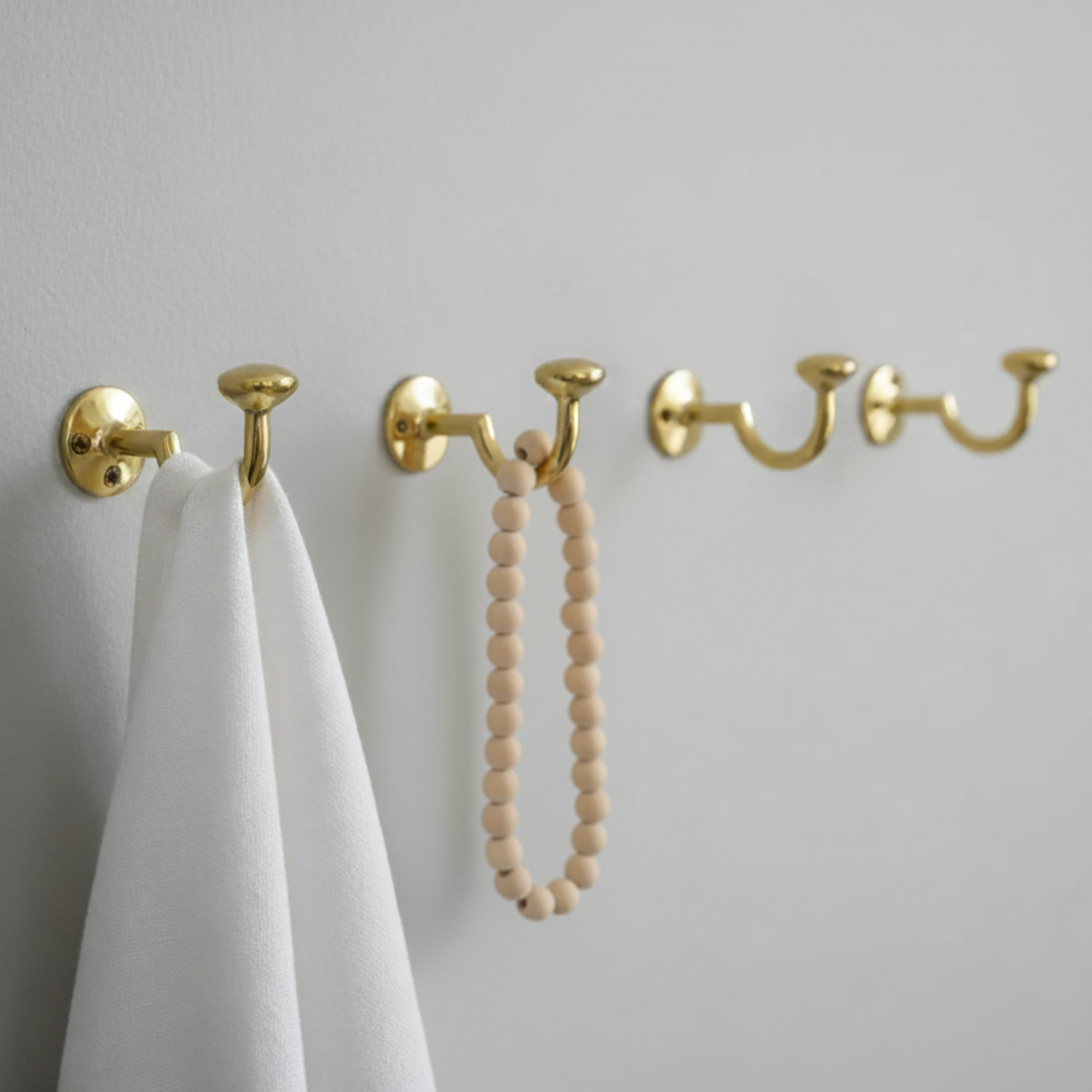 Solid Brass Wall Hook Gold Coat Hanger for Entryway & Bath Arcuros