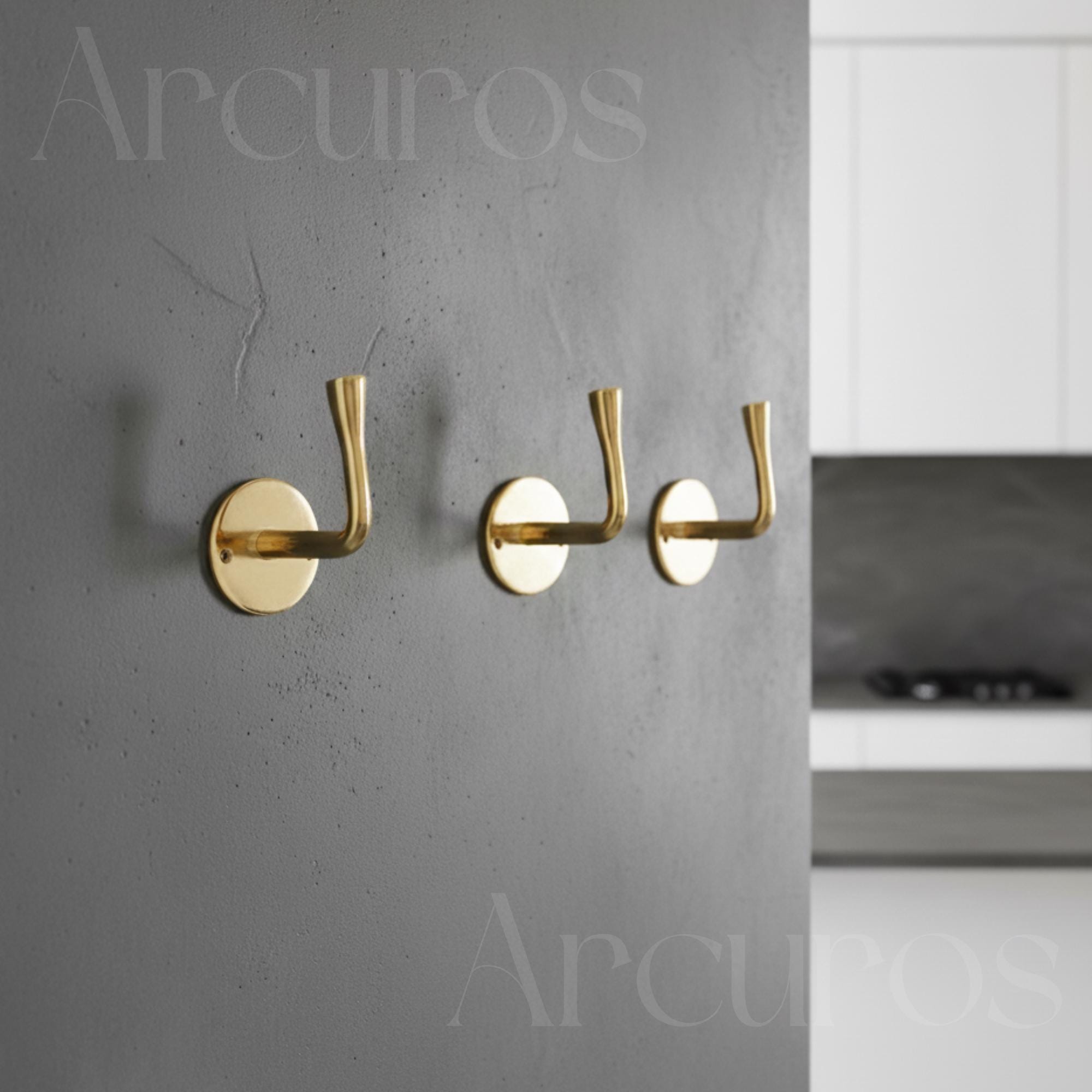 Solid Brass Coat Hooks Unlacquered Antique Brass Wall Hooks Arcuros