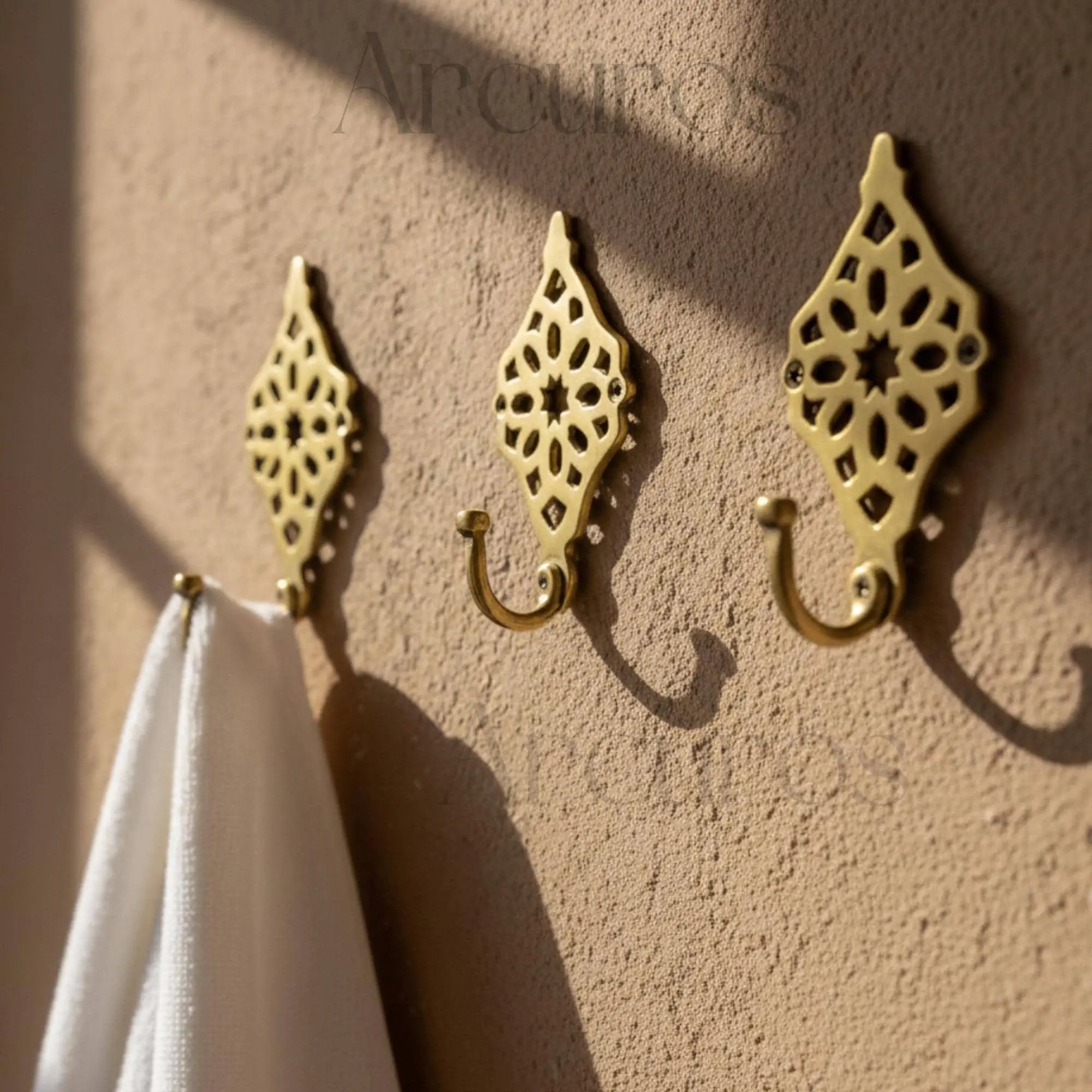Three Brass Wall Hook