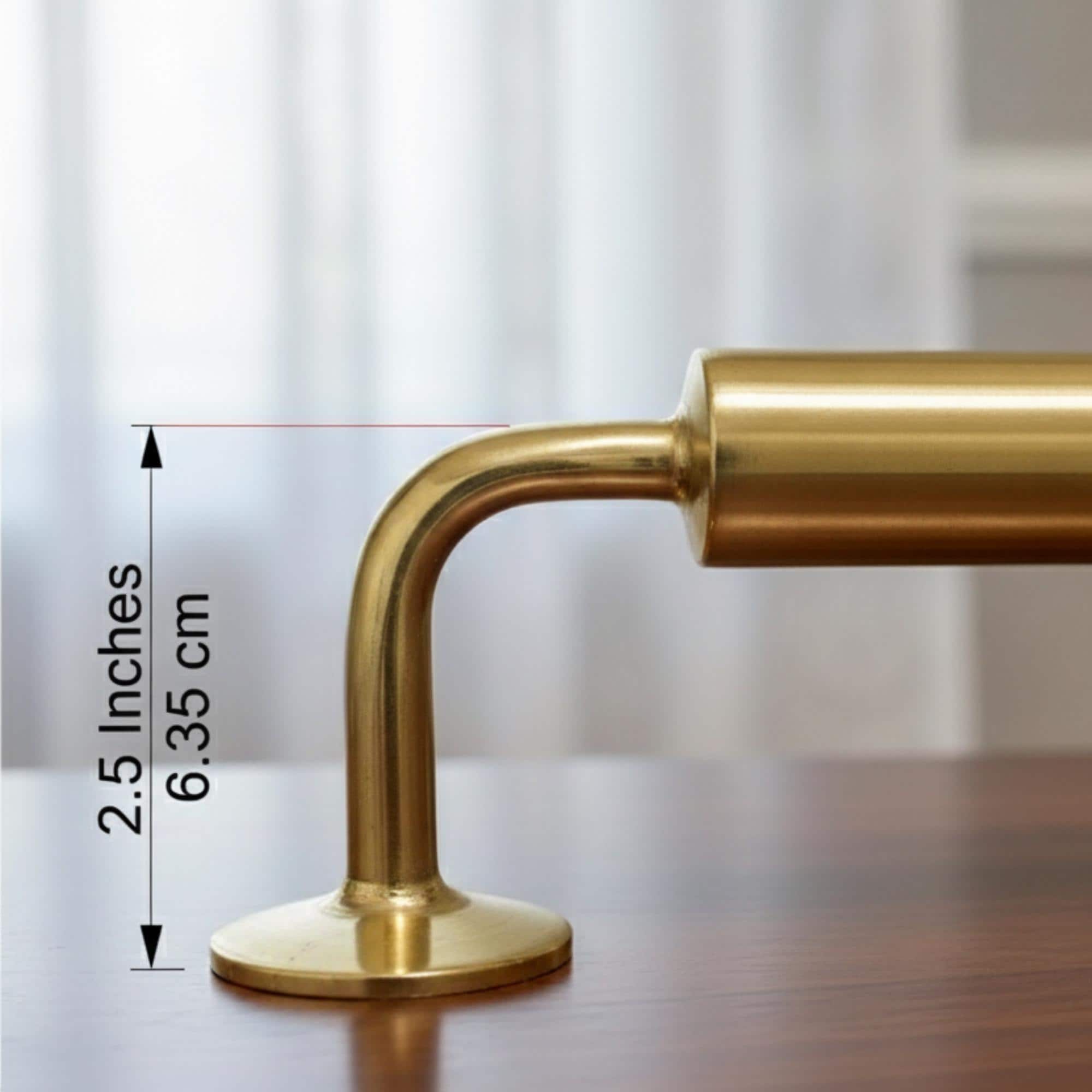 Handmade Unlacquered Brass Towel Bar: Moroccan Bathroom Decor Arcuros