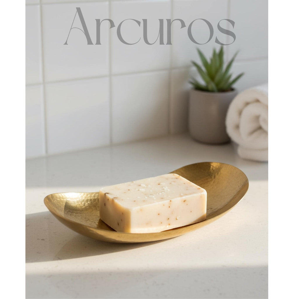 Handcrafted Brass Soap Dish: Moroccan Engraved Bathroom Accessory Beldiatlas