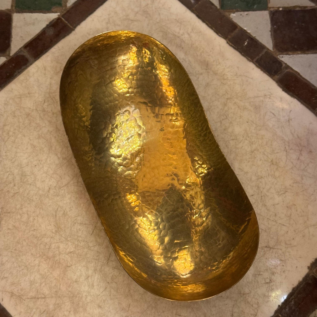 Handcrafted Brass Soap Dish: Moroccan Engraved Bathroom Accessory Beldiatlas