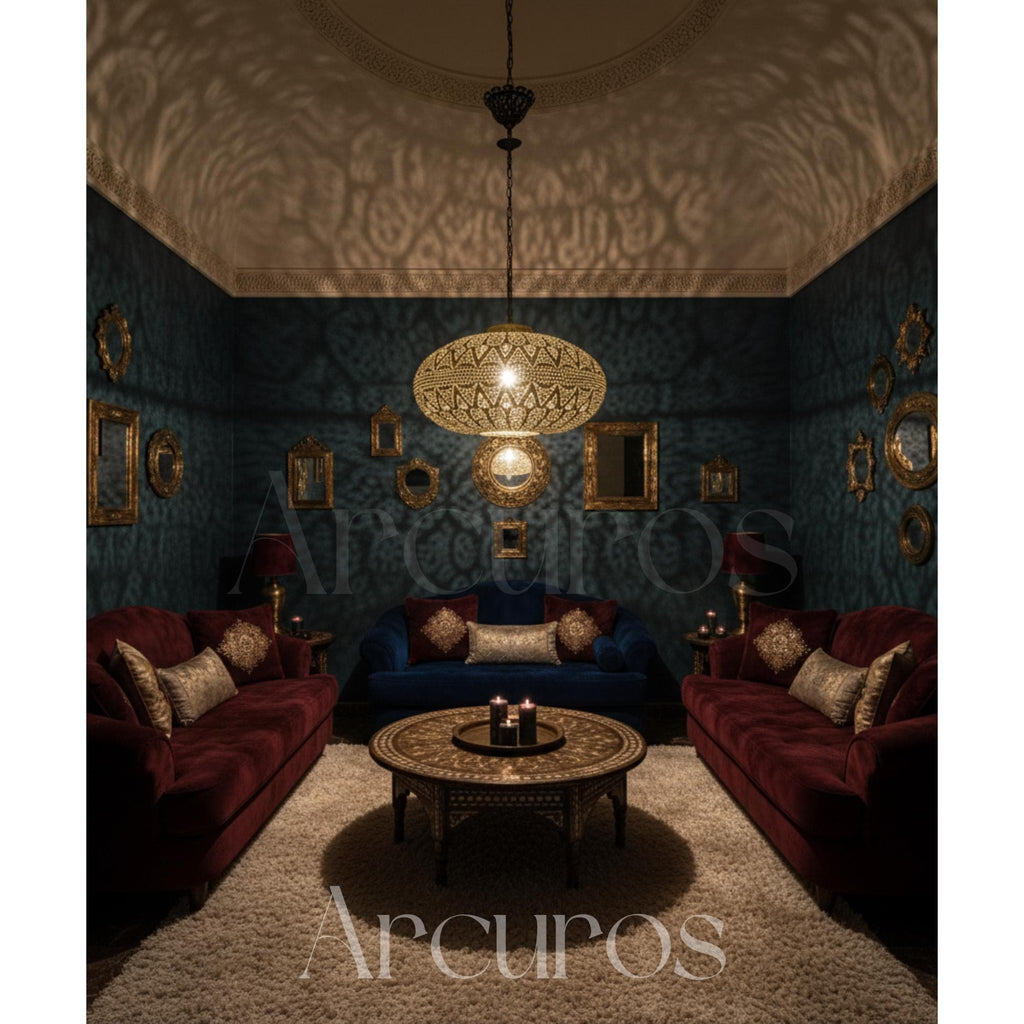 Moroccan brass pendant light Beldiatlas