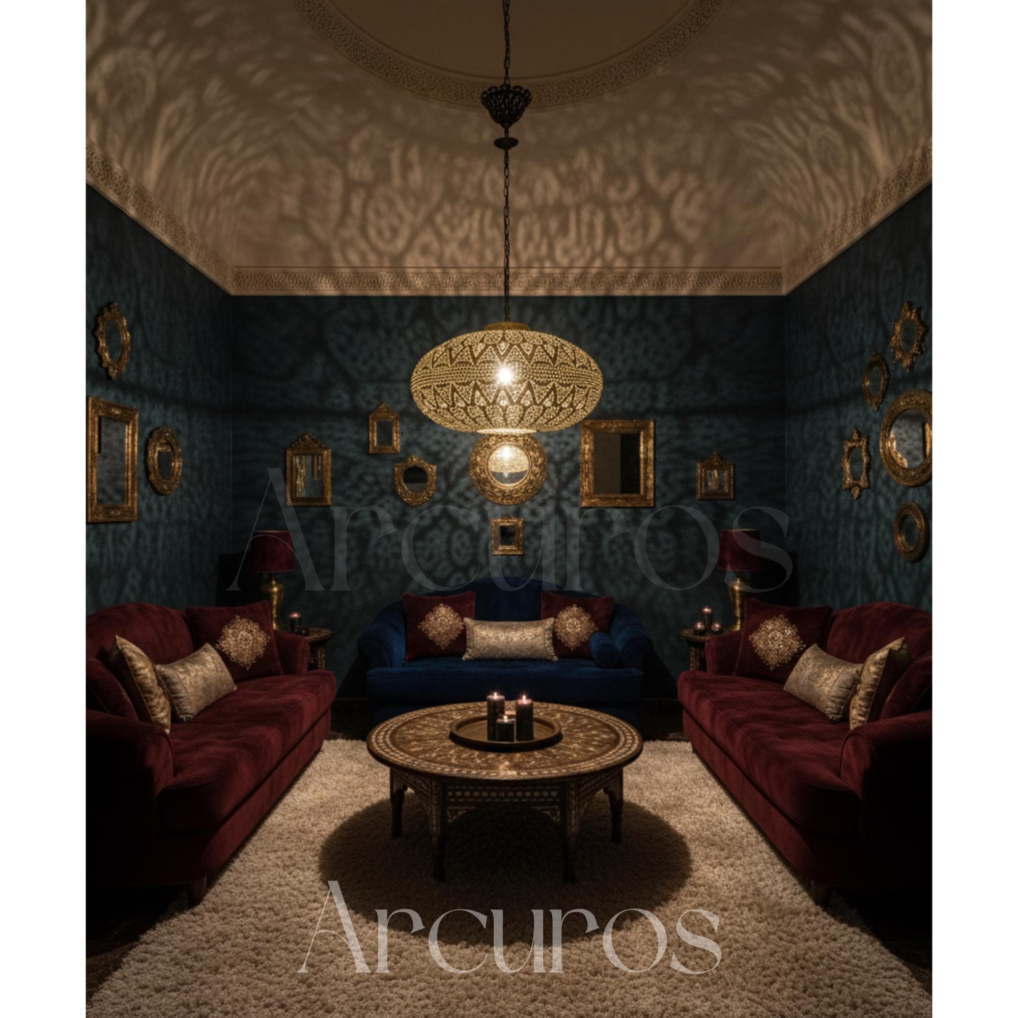 Moroccan brass pendant light Beldiatlas