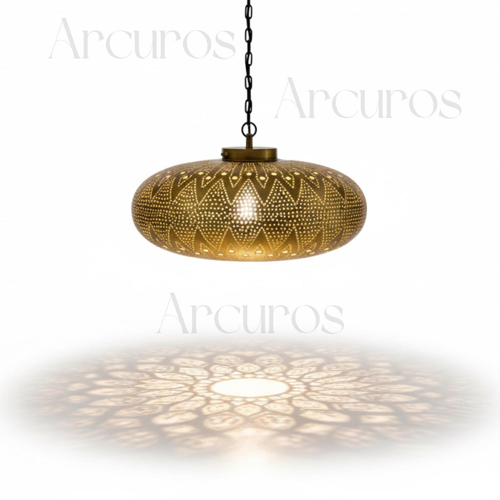 Moroccan brass pendant light Beldiatlas