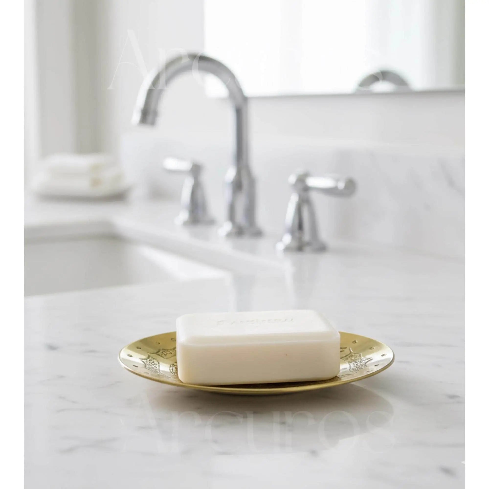 Handcrafted Unlacquered Brass Soap Dish: Moroccan Bathroom Decor Beldiatlas