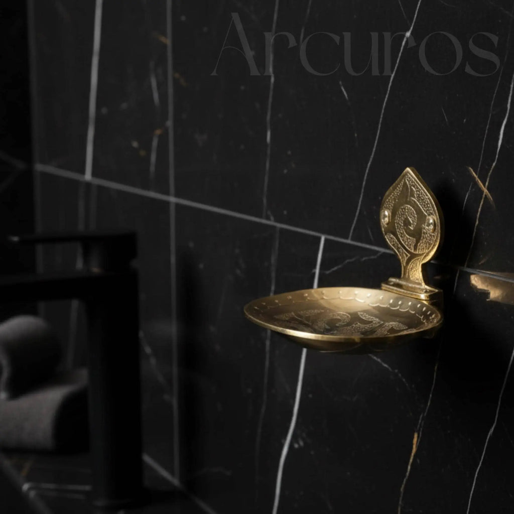 Handcrafted Solid Brass Soap Dish: Vintage Bathroom Accessory Beldiatlas