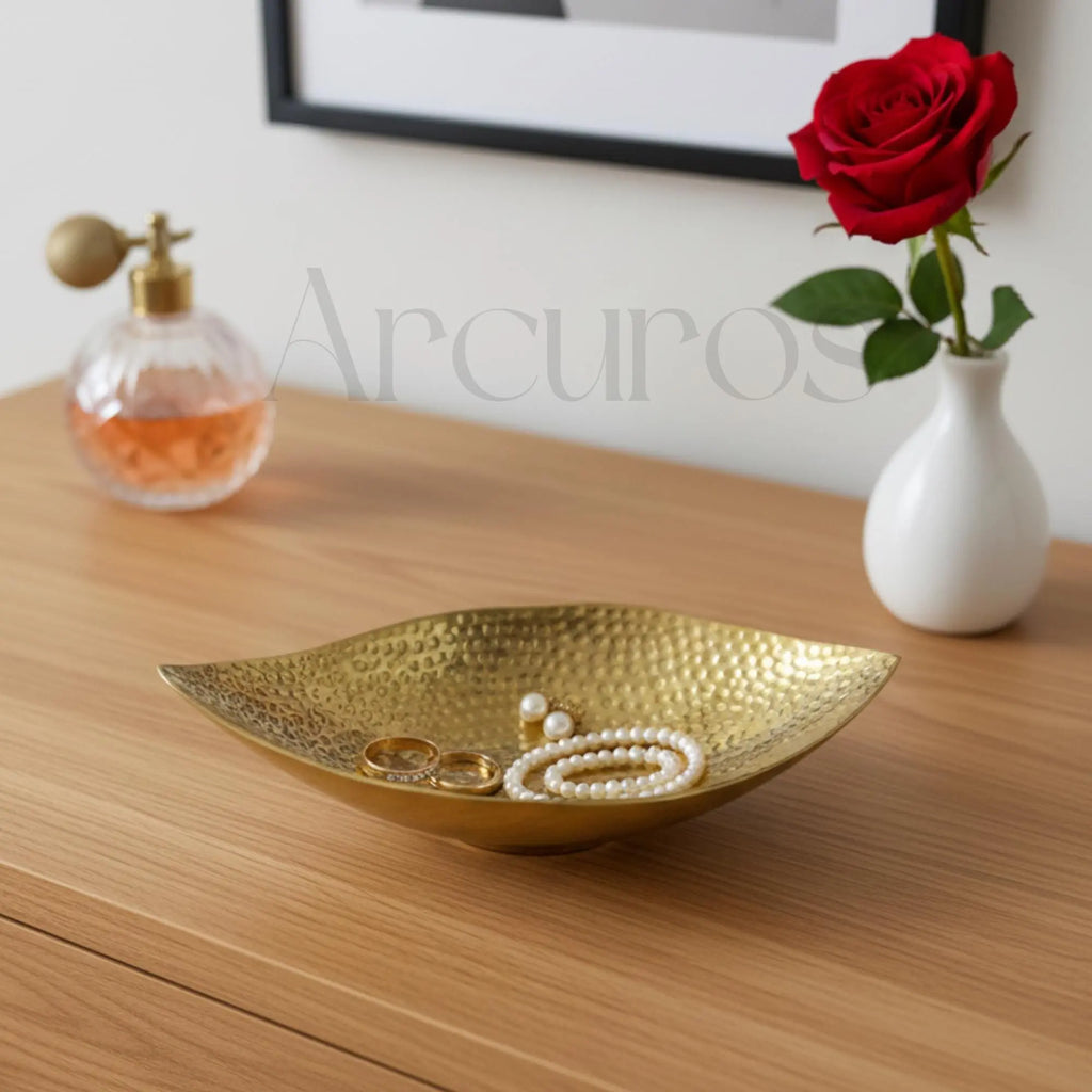 Handmade Moroccan Brass Soap Dish - Engraved Bathroom Decor Beldiatlas