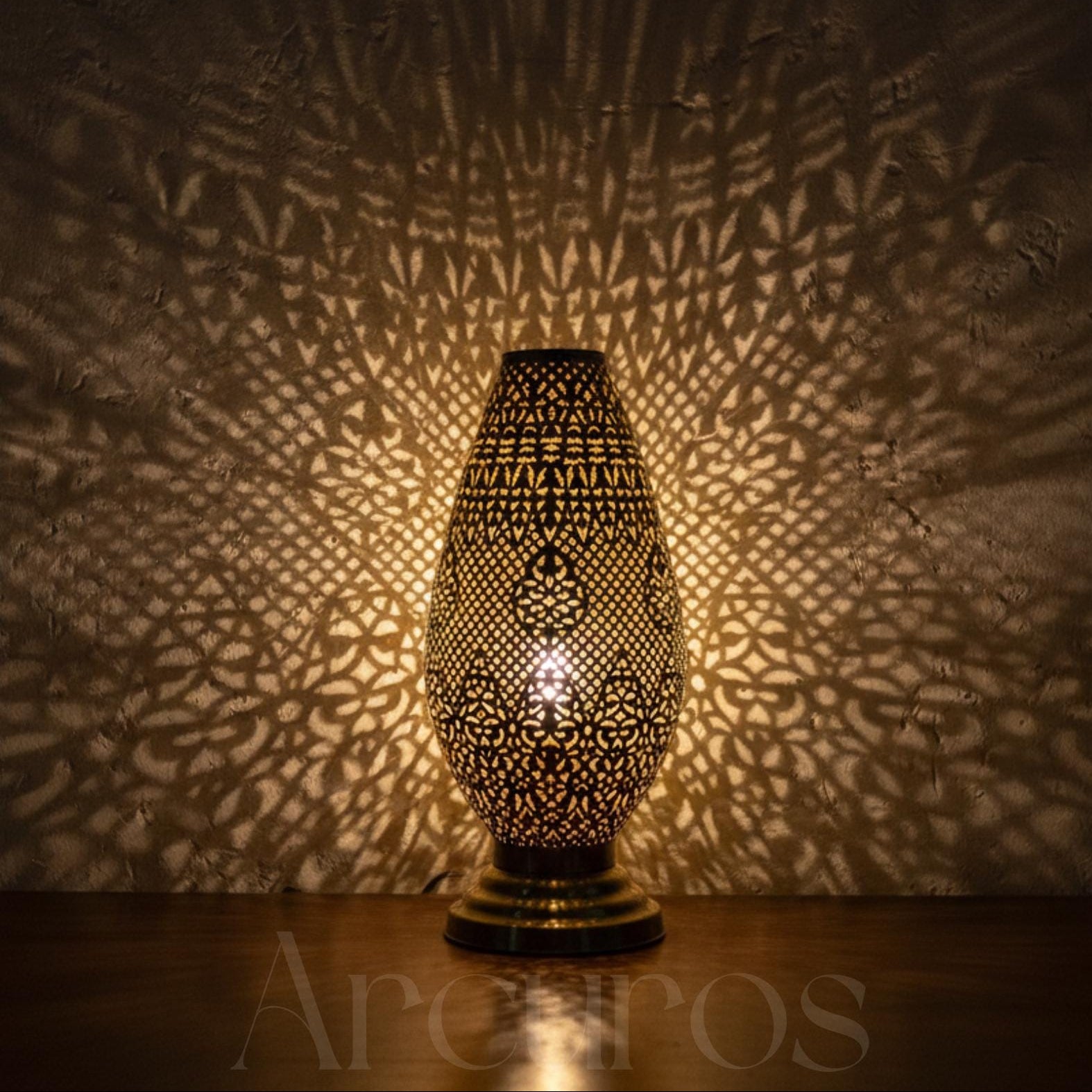 Refined Brass Unique Floor Lamp – Handmade Moroccan Standing Light Fixture for Oriental Art Style Beldiatlas