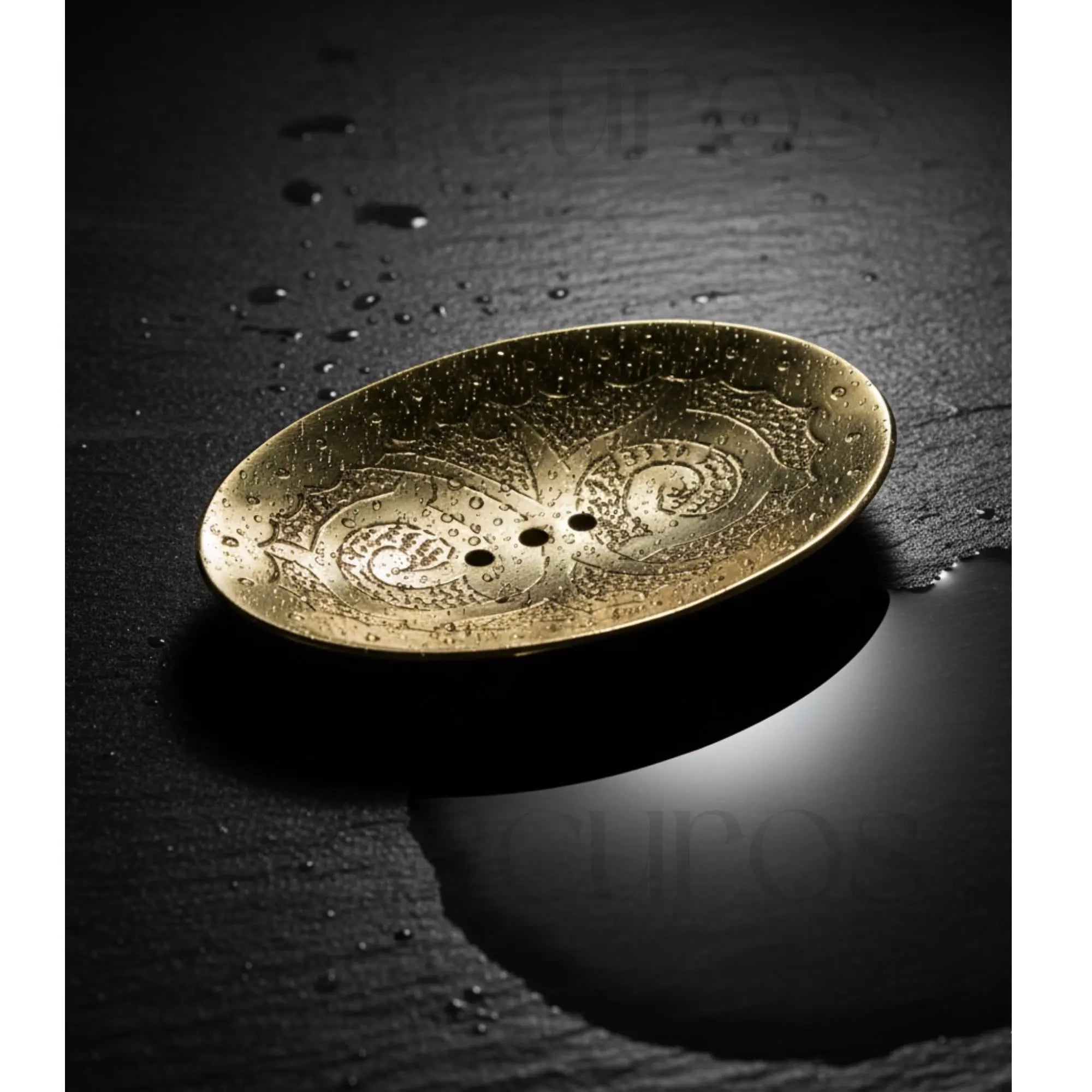 Handcrafted Unlacquered Brass Soap Dish: Moroccan Bathroom Decor Beldiatlas